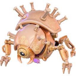 Robot panerola: personatge 3D animat